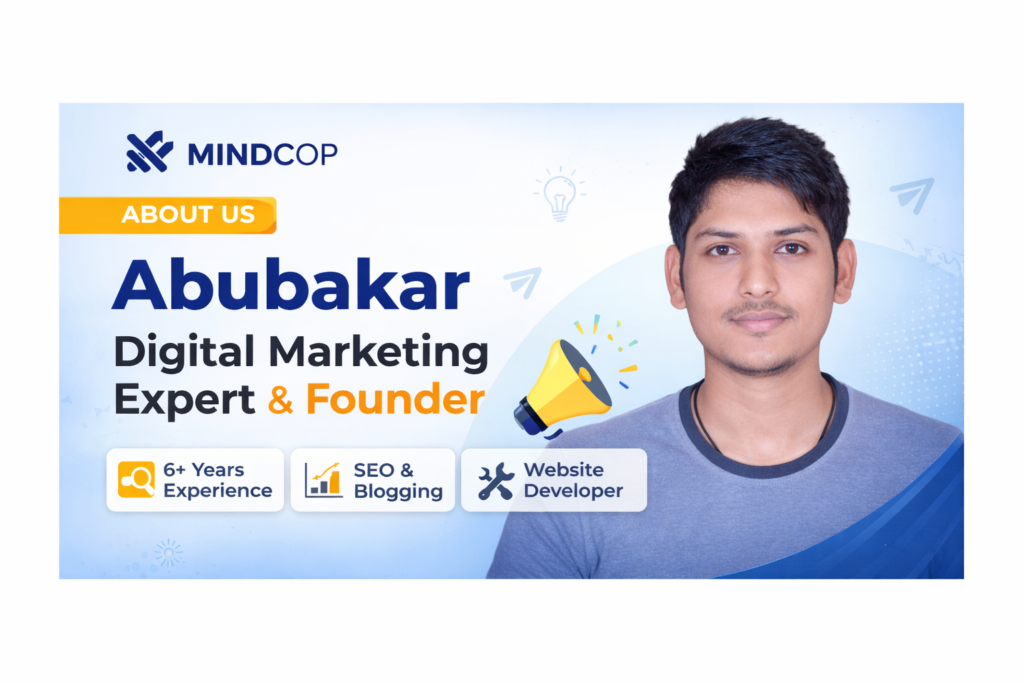 Abubakar founder of Mind Cop